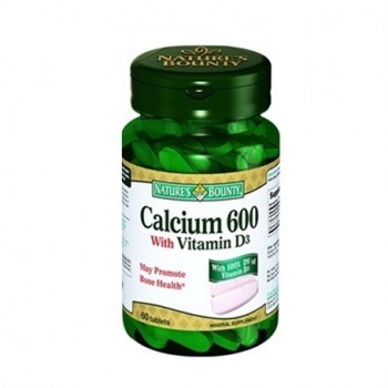 NATURES BOUNTY CALSİUM 600 WİTH VİTAMİN D3 60 TABLET