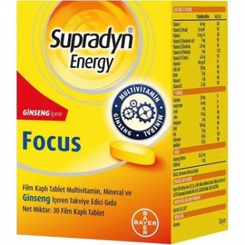 SUPRADYN FUCUS 30 TABLET-ginseng,multi vitamin,mineral,