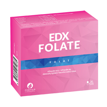 EDX FOLATE 30 KAPSÜL-zerdeçal-vitamin b-folat