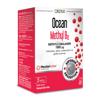 OCEAN Methyl B12 1000mcg 5 ml Dilaltı Sprey / 30 doz