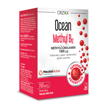 OCEAN Methyl B12 1000mcg 10 ml Dilaltı Sprey / 66 doz