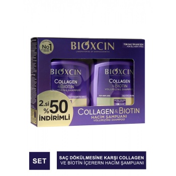 Bioxcin Collagen&Biotin Şampuan 300ml - 2.si %50 İndirimli Set