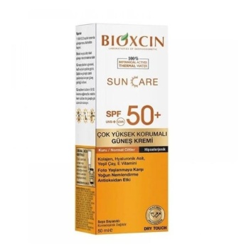 Bioxcin Suncare 50 + Spf Kuru/Normal Ciltler 50 Ml Güneş Kremi 